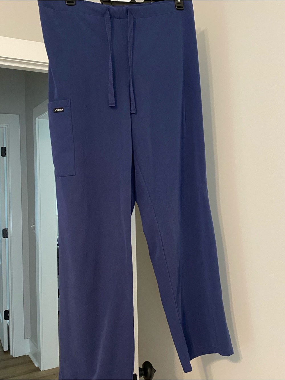 Jockey Women's Navy Drawstring Cargo Scrub Pants